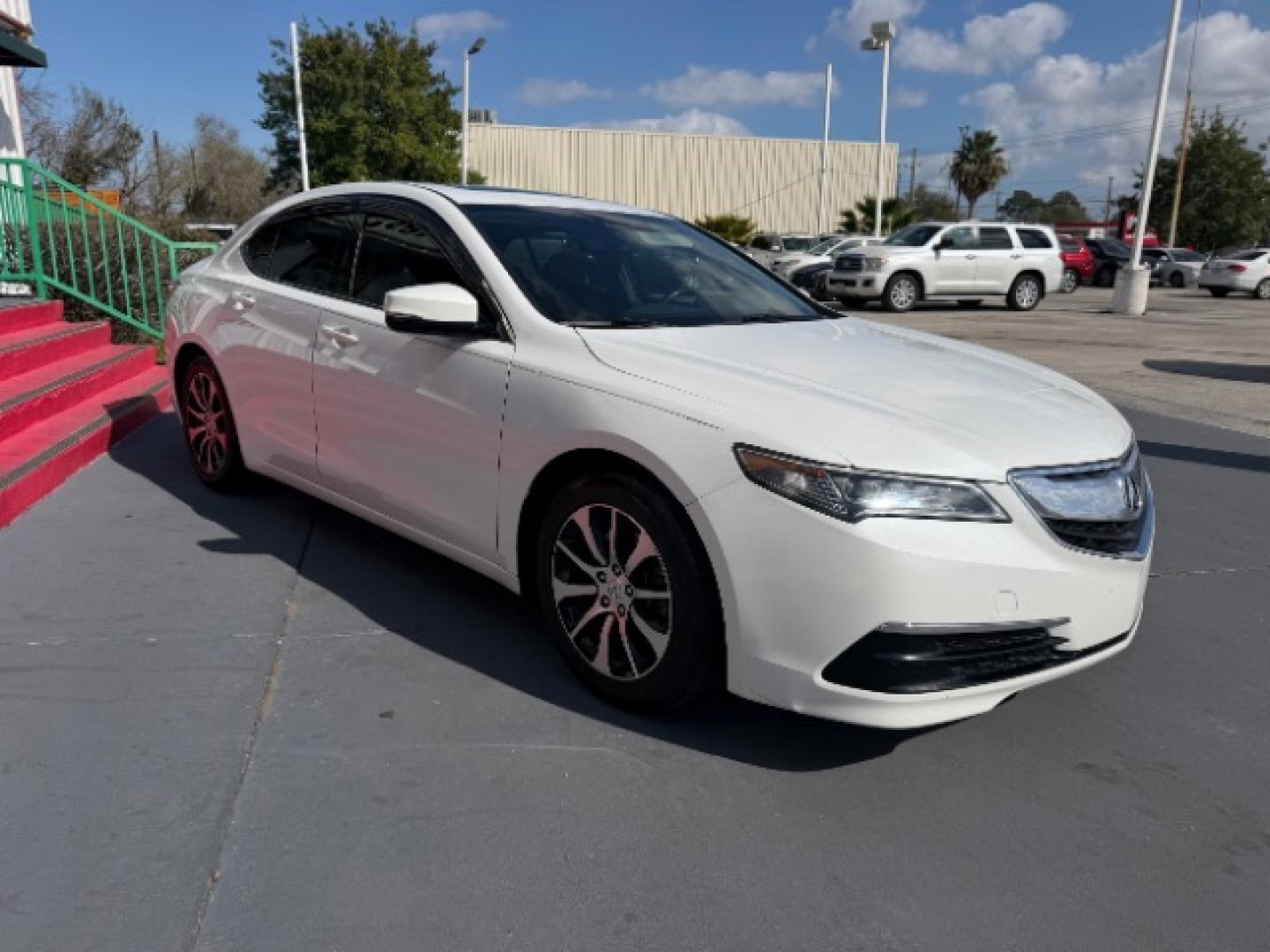 2015 White /Beige Acura RDX RDX (5J8TB3H37FL) , located at 4545 Spencer Hwy., Pasadena, 77504, (832) 266-1645, 29.666037, -95.173775 - Photo#1