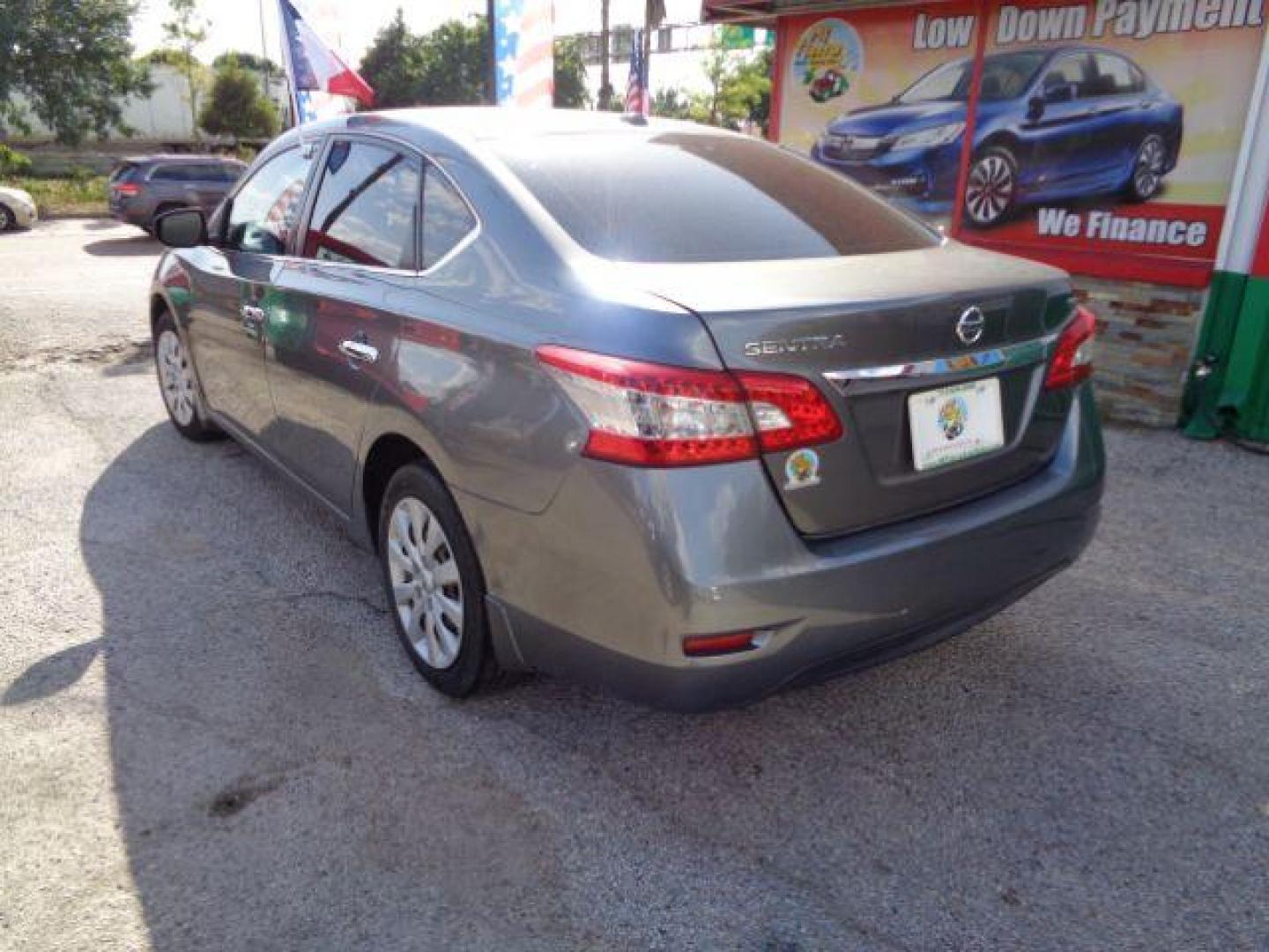2015 Amethyst Gray Nissan Sentra SV (3N1AB7AP0FY) with an 1.8L L4 SFI DOHC 16 engine, Continuously Variabl transmission, located at 7935 Gulf Freeway, Houston, 77017, (832) 266-1645, 29.684393, -95.275665 - Photo#2