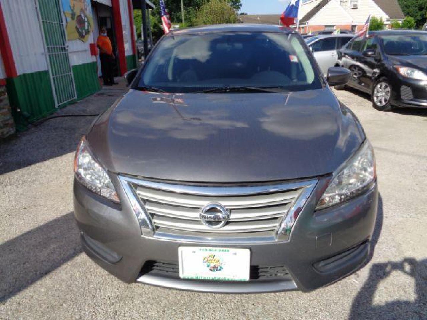 2015 Amethyst Gray Nissan Sentra SV (3N1AB7AP0FY) with an 1.8L L4 SFI DOHC 16 engine, Continuously Variabl transmission, located at 7935 Gulf Freeway, Houston, 77017, (832) 266-1645, 29.684393, -95.275665 - Photo#1