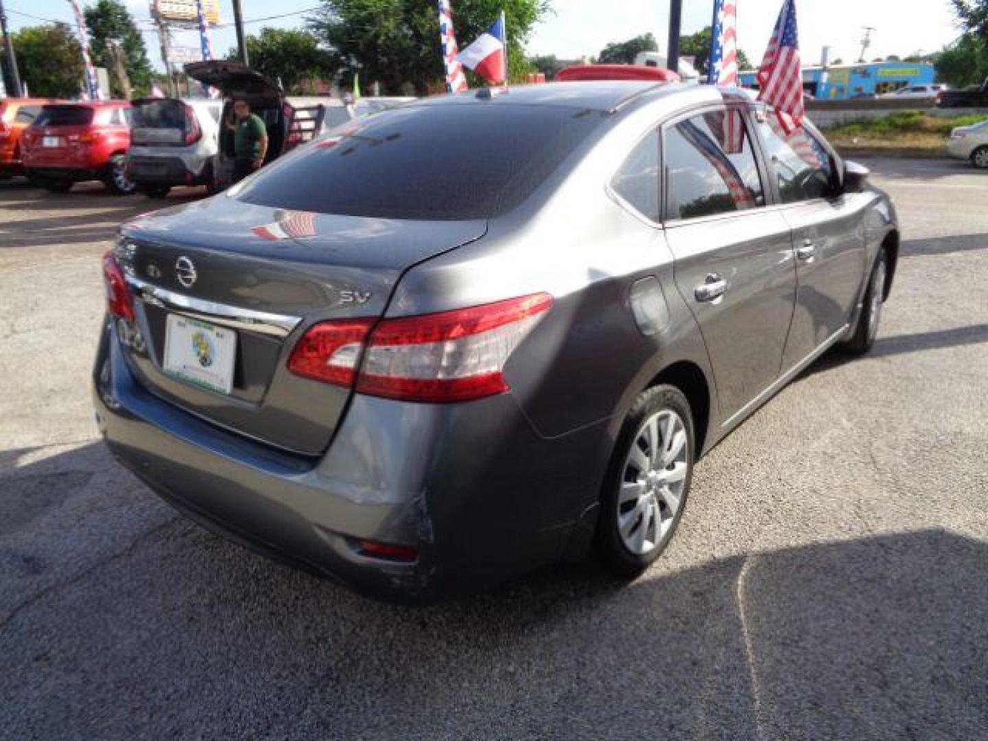 2015 Amethyst Gray Nissan Sentra SV (3N1AB7AP0FY) with an 1.8L L4 SFI DOHC 16 engine, Continuously Variabl transmission, located at 7935 Gulf Freeway, Houston, 77017, (832) 266-1645, 29.684393, -95.275665 - Photo#4