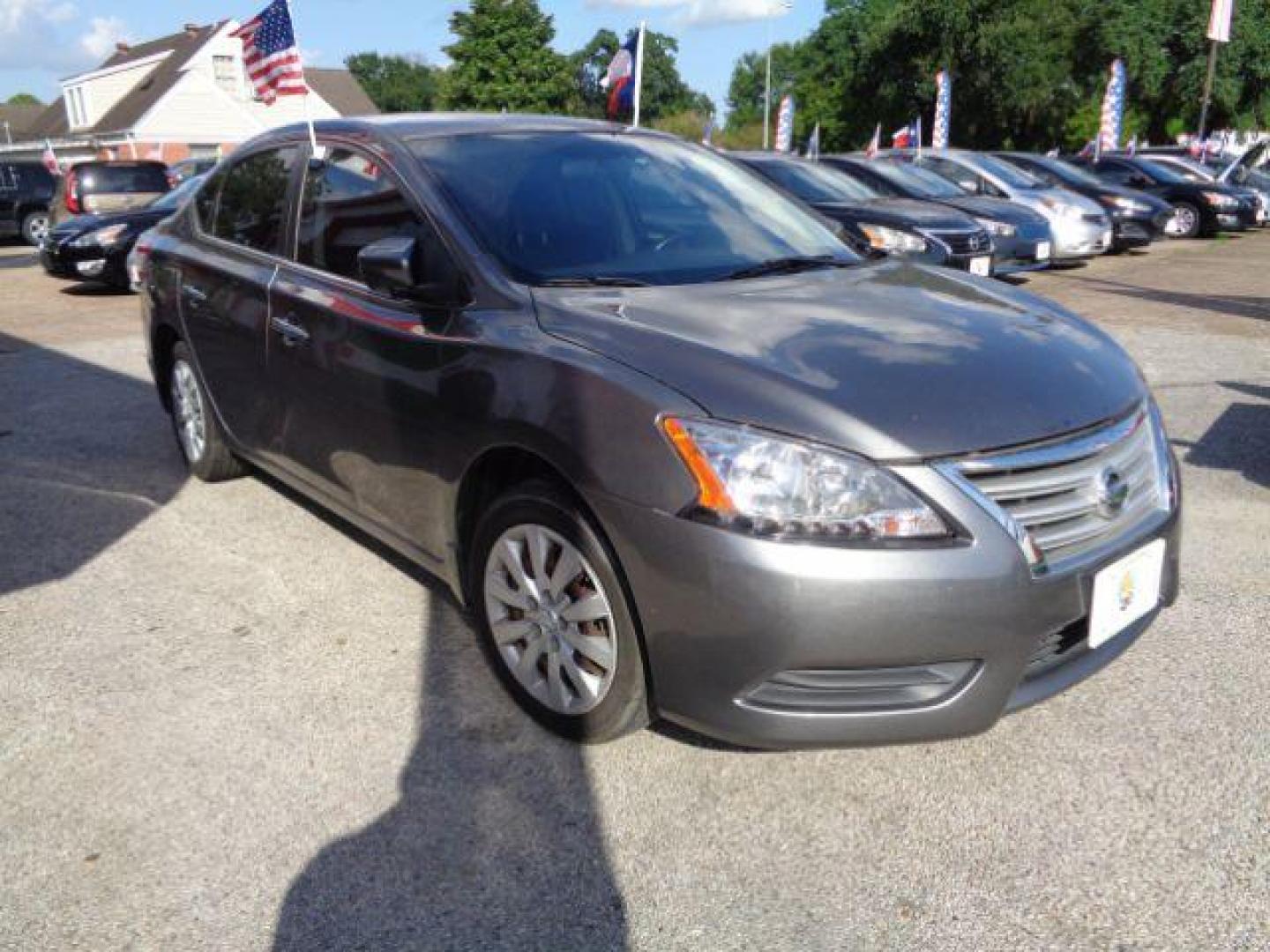 2015 Amethyst Gray Nissan Sentra SV (3N1AB7AP0FY) with an 1.8L L4 SFI DOHC 16 engine, Continuously Variabl transmission, located at 7935 Gulf Freeway, Houston, 77017, (832) 266-1645, 29.684393, -95.275665 - Photo#5