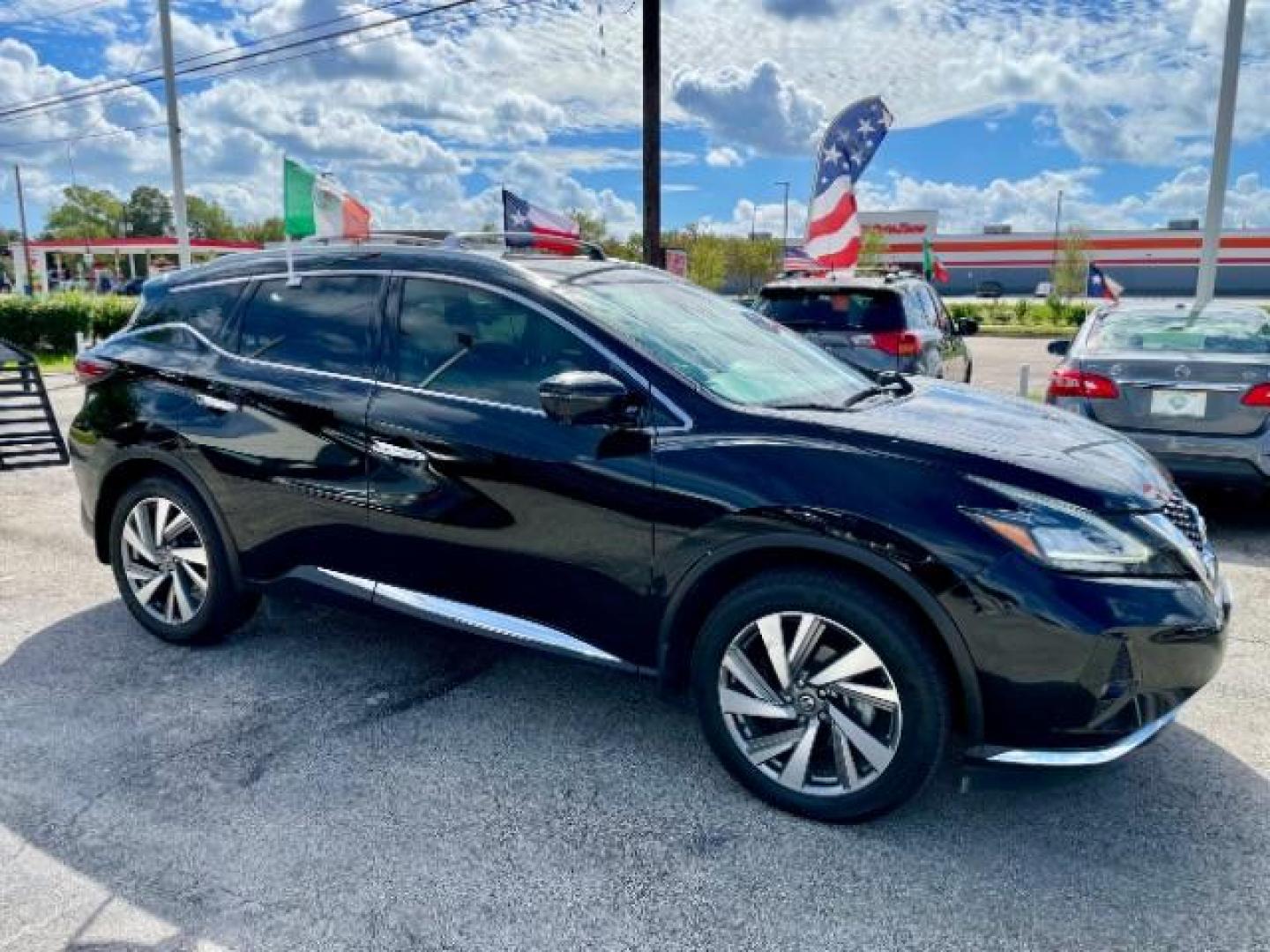 2020 Magnetic Black Pearl Nissan Murano SL (5N1AZ2CJ3LN) with an 3.5L V6 DOHC 24V engine, Continuously Variabl transmission, located at 4545 Spencer Hwy., Pasadena, 77504, (832) 266-1645, 29.666037, -95.173775 - Photo#0
