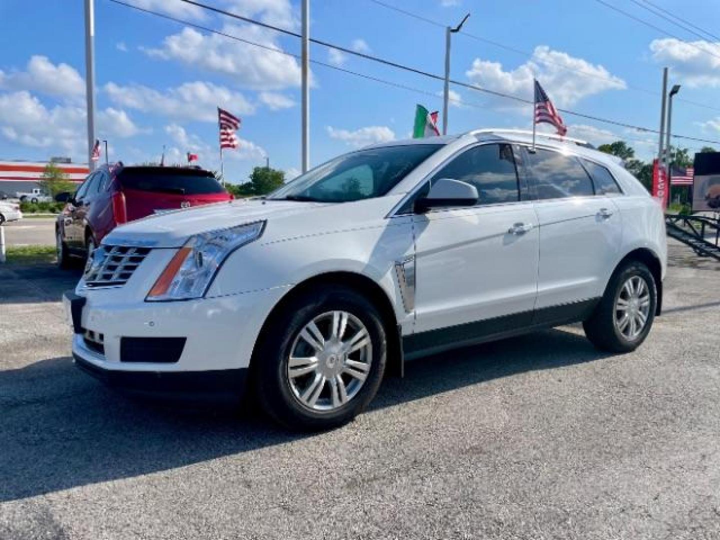 2015 Platinum Ice Tricoat /Ebony/Ebony Accents Cadillac SRX Luxury Collection FWD (3GYFNBE32FS) with an 3.6L V6 DOHC 24V FFV engine, 6-Speed Automatic transmission, located at 4545 Spencer Hwy., Pasadena, 77504, (832) 266-1645, 29.666037, -95.173775 - Photo#0