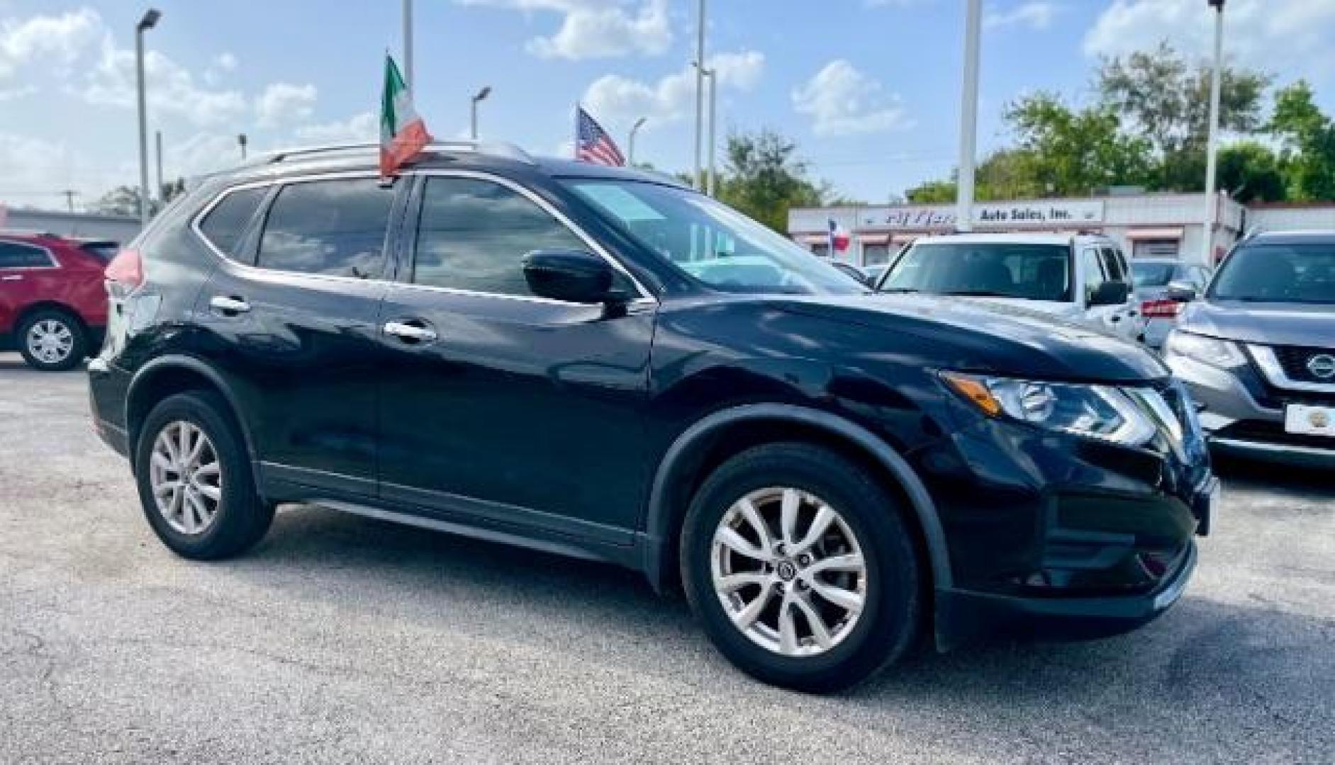 2019 Magnetic Black Pearl /Charcoal, cloth Nissan Rogue SV 2WD (KNMAT2MT0KP) with an 2.5L L4 DOHC 16V engine, Continuously Variable Transmission transmission, located at 4545 Spencer Hwy., Pasadena, 77504, (832) 266-1645, 29.666037, -95.173775 - Photo#0