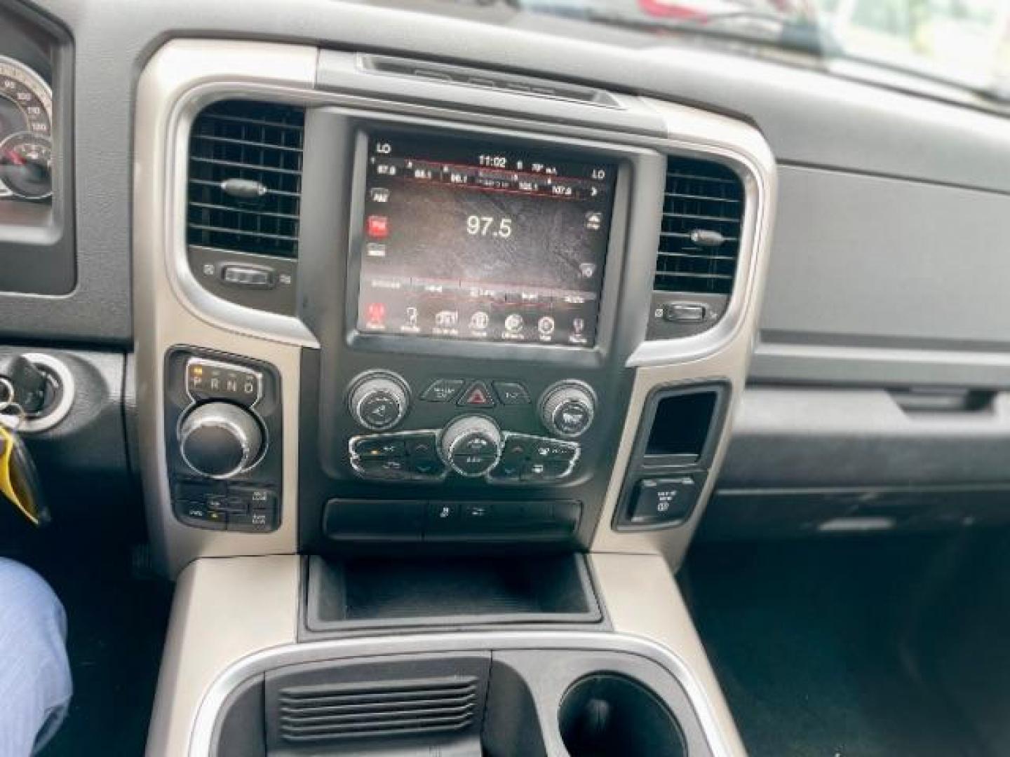 2017 Flame Red Clear Coat /Black/Diesel Gray, cloth RAM 1500 SLT Crew Cab SWB 4WD (1C6RR7LG4HS) with an 3.6L V6 DOHC 24V FFV engine, 8-Speed Automatic transmission, located at 4545 Spencer Hwy., Pasadena, 77504, (832) 266-1645, 29.666037, -95.173775 - Photo#11