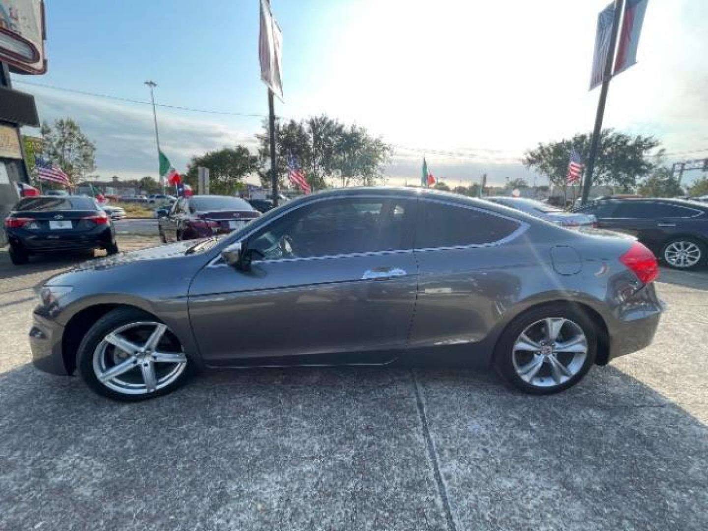 2012 Polished Metal Metallic Honda Accord EX-L V6 Coupe AT (1HGCS2B8XCA) with an 3.5L V6 SOHC 24V engine, 5-Speed Automatic transmission, located at 7935 Gulf Freeway, Houston, 77017, (832) 266-1645, 29.684393, -95.275665 - Photo#3
