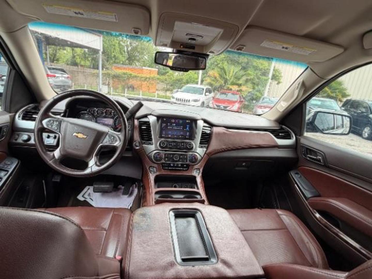 2015 CASHMERE METALLIC /brown Chevrolet Suburban LTZ 1500 4WD (1GNSKKKC4FR) with an 5.3L V8 OHV 16V engine, 6-Speed Automatic transmission, located at 4545 Spencer Hwy., Pasadena, 77504, (832) 266-1645, 29.666037, -95.173775 - Photo#6