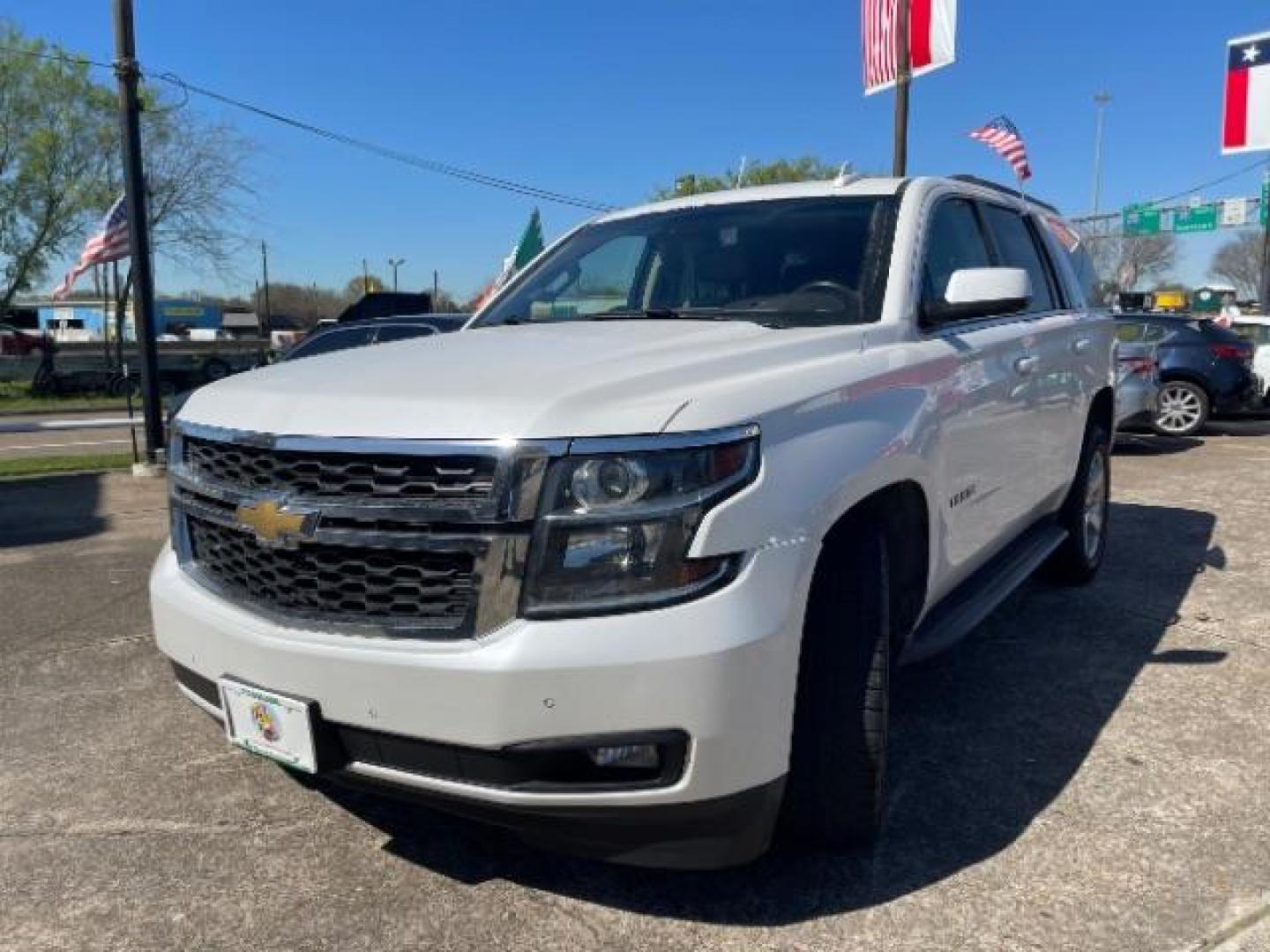 2018 Summit White Chevrolet Tahoe LT 2WD (1GNSCBKC8JR) with an 5.3L V8 OHV 16V engine, 6-Speed Automatic transmission, located at 7935 Gulf Freeway, Houston, 77017, (832) 266-1645, 29.684393, -95.275665 - Photo#2