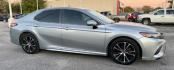 2018 Celestial Silver Met /Black, leatherette/c Toyota Camry SE (JTNB11HK0J3) with an 2.5L L4 DOHC 16V engine, 8-Speed Automatic transmission, located at 4545 Spencer Hwy., Pasadena, 77504, (832) 266-1645, 29.666037, -95.173775 - Photo#1