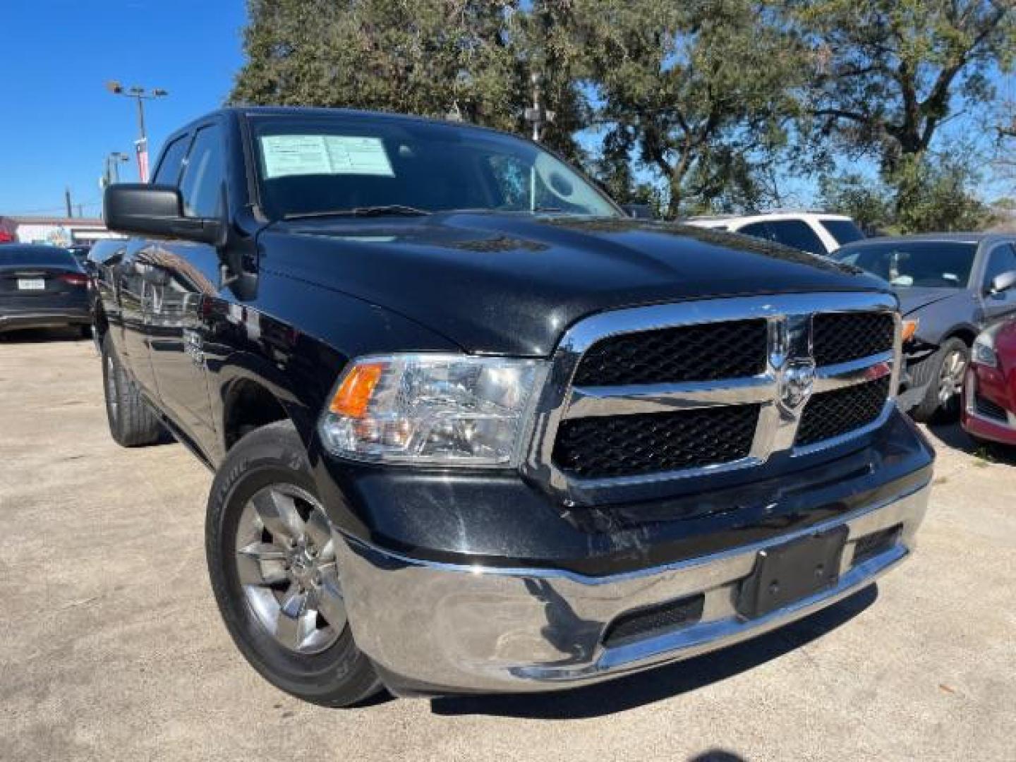 2019 Diamond Black Crystal Pearlcoat RAM 1500 Classic Tradesman Quad Cab 2WD (1C6RR6FG3KS) with an 3.6L V6 DOHC 24V FFV engine, 8-Speed Automatic transmission, located at 7935 Gulf Freeway, Houston, 77017, (832) 266-1645, 29.684393, -95.275665 - Photo#0