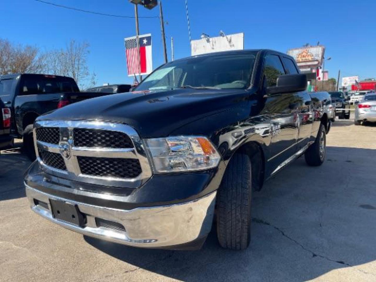 2019 Diamond Black Crystal Pearlcoat RAM 1500 Classic Tradesman Quad Cab 2WD (1C6RR6FG3KS) with an 3.6L V6 DOHC 24V FFV engine, 8-Speed Automatic transmission, located at 7935 Gulf Freeway, Houston, 77017, (832) 266-1645, 29.684393, -95.275665 - Photo#3