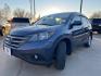 2014 Twilight Blue Metallic /Gray Honda CR-V EX (2HKRM4H52EH) with an 2.4L I-4 DOHC engine, AUTOMATIC transmission, located at 7935 Gulf Freeway, Houston, 77017, (832) 266-1645, 29.684393, -95.275665 - Photo#2