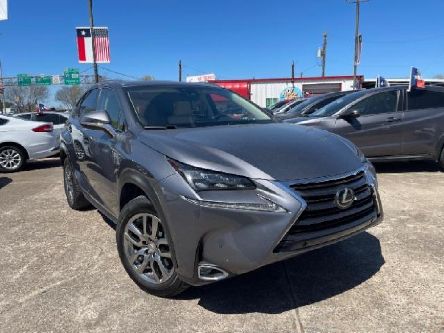 2015 Nebula Gray Pearl Lexus NX 200t Sport Utility 4D (JTJBARBZ7F2) with an 2L I-4 port/direct injection engine, located at 7935 Gulf Freeway, Houston, 77017, (832) 266-1645, 29.684393, -95.275665 - Photo#0