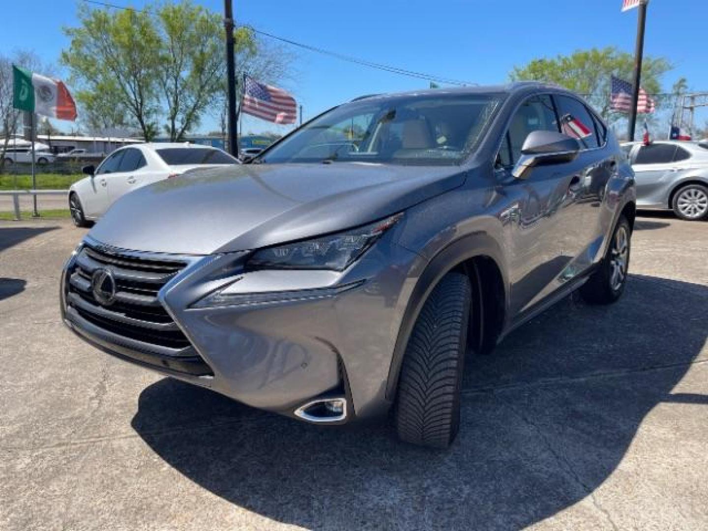 2015 Nebula Gray Pearl Lexus NX 200t Sport Utility 4D (JTJBARBZ7F2) with an 2L I-4 port/direct injection engine, located at 7935 Gulf Freeway, Houston, 77017, (832) 266-1645, 29.684393, -95.275665 - Photo#2