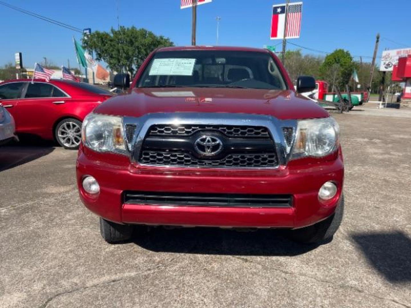 2011 Barcelona Red Metallic Toyota Tacoma PreRunner V6 (3TMJU4GNXBM) with an 4L V-6 DOHC engine, located at 7935 Gulf Freeway, Houston, 77017, (832) 266-1645, 29.684393, -95.275665 - Photo#1