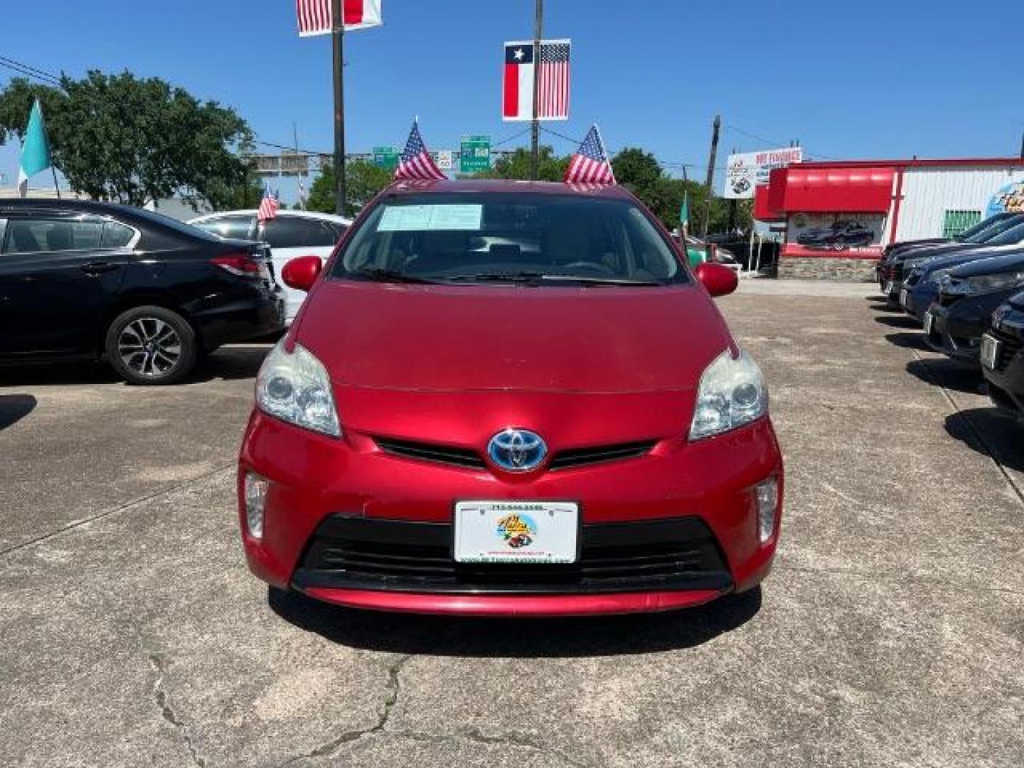 2015 Barcelona Red Metallic Toyota Prius Three (JTDKN3DU8F1) with an 1.8L I-4 DOHC engine, located at 7935 Gulf Freeway, Houston, 77017, (832) 266-1645, 29.684393, -95.275665 - Photo#1