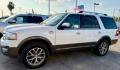 2017 White Platinum Metallic Tri-Coat /Mesa w/Ebony Ford Expedition King Ranch (1FMJU1HT8HE) with an EcoBoost 3.5L V-6 gasoline direct injection engine, located at 4545 Spencer Hwy., Pasadena, 77504, (832) 266-1645, 29.666037, -95.173775 - Photo#0