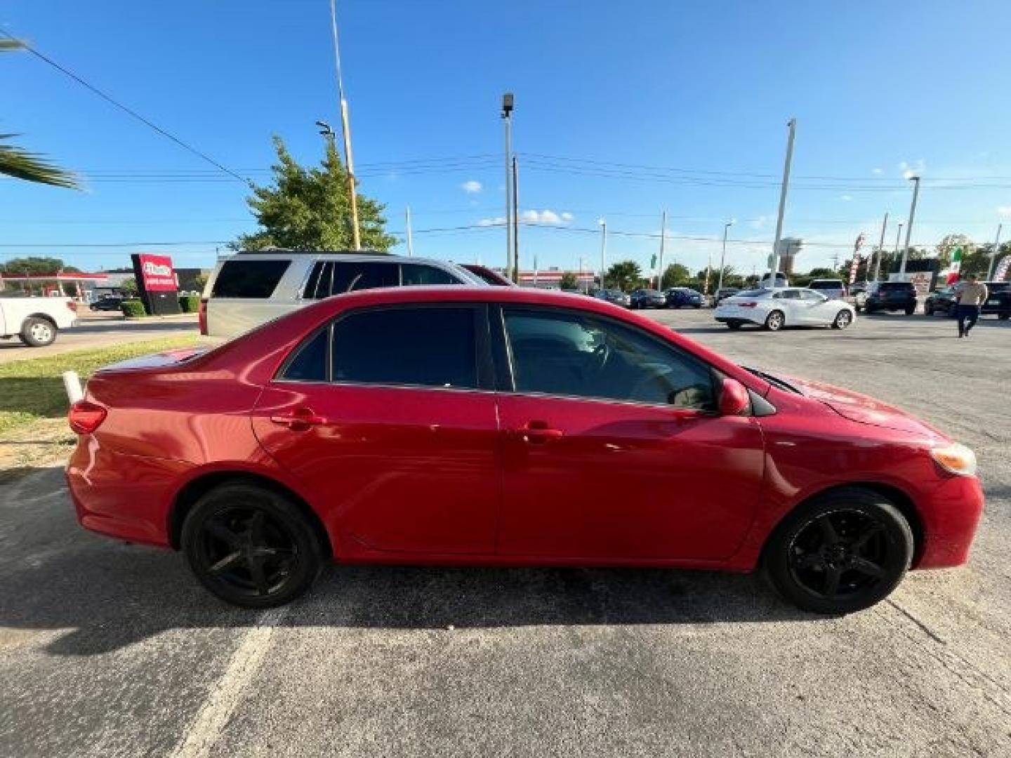 2013 Barcelona Red Metall /Ash Toyota Corolla LE (5YFBU4EE6DP) with an 1.8L I-4 DOHC engine, located at 4545 Spencer Hwy., Pasadena, 77504, (832) 266-1645, 29.666037, -95.173775- Photo#6