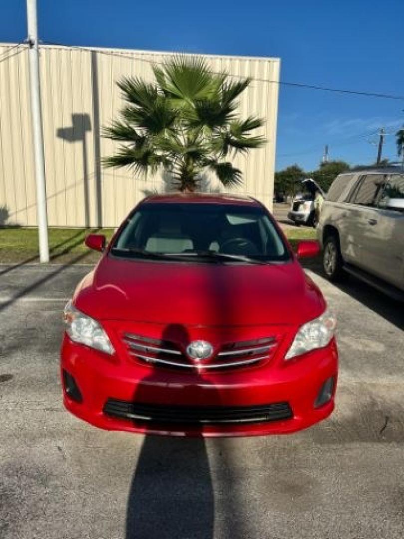 2013 Barcelona Red Metall /Ash Toyota Corolla LE (5YFBU4EE6DP) with an 1.8L I-4 DOHC engine, located at 4545 Spencer Hwy., Pasadena, 77504, (832) 266-1645, 29.666037, -95.173775- Photo#7