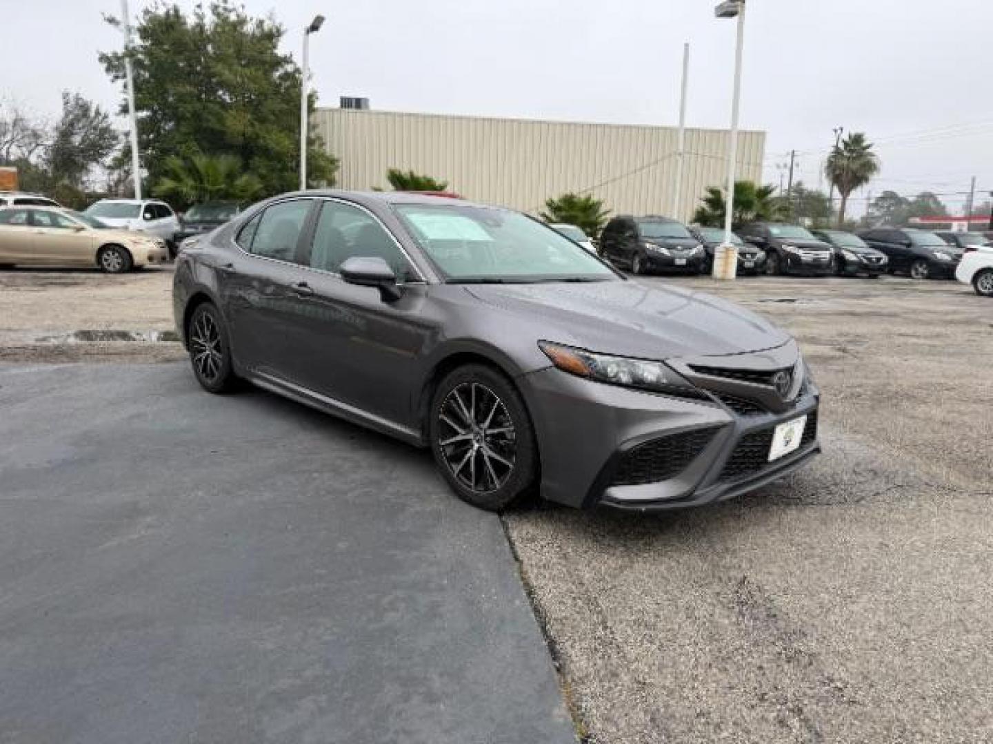 2021 Predawn Gray Mica Toyota Camry SE Nightshade Edition | SE (4T1G11AK0MU) with an 2.5L I-4 port/direct injection engine, located at 4545 Spencer Hwy., Pasadena, 77504, (832) 266-1645, 29.666037, -95.173775 - Photo#1