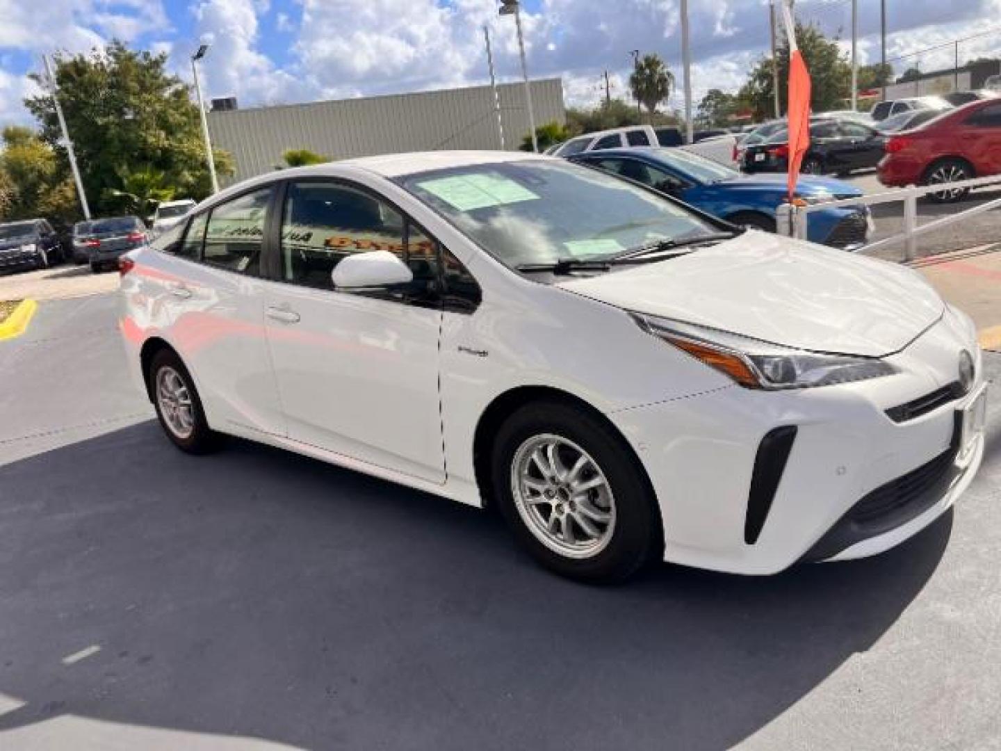 2020 Super White /Moonstone Toyota Prius LE (JTDKARFU1L3) with an 1.8L I-4 DOHC engine, located at 4545 Spencer Hwy., Pasadena, 77504, (832) 266-1645, 29.666037, -95.173775 - Photo#9