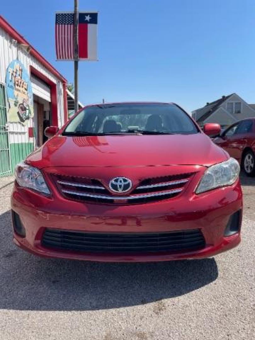 2013 Barcelona Red Metallic Toyota Corolla LE (2T1BU4EE6DC) with an 1.8L I-4 DOHC engine, located at 7935 Gulf Freeway, Houston, 77017, (832) 266-1645, 29.684393, -95.275665 - Photo#1