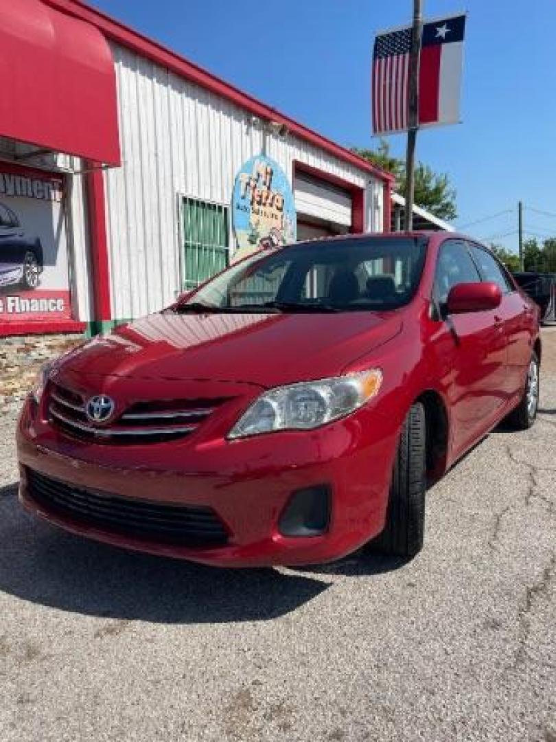 2013 Barcelona Red Metallic Toyota Corolla LE (2T1BU4EE6DC) with an 1.8L I-4 DOHC engine, located at 7935 Gulf Freeway, Houston, 77017, (832) 266-1645, 29.684393, -95.275665 - Photo#2