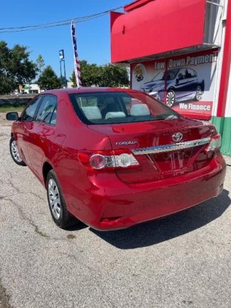 2013 Barcelona Red Metallic Toyota Corolla LE (2T1BU4EE6DC) with an 1.8L I-4 DOHC engine, located at 7935 Gulf Freeway, Houston, 77017, (832) 266-1645, 29.684393, -95.275665 - Photo#4