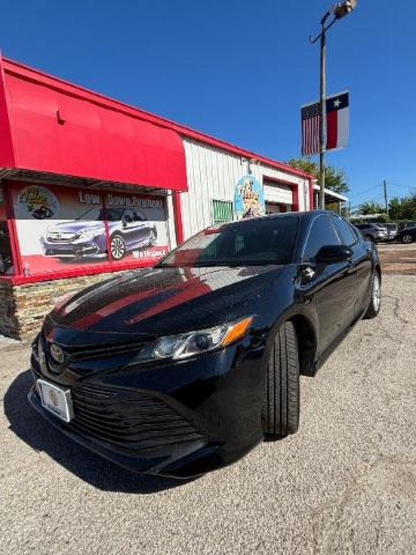 2019 Midnight Black Metallic Toyota Camry LE (4T1B11HK3KU) with an Dynamic Force 2.5L I-4 port/direct injection engine, located at 7935 Gulf Freeway, Houston, 77017, (832) 266-1645, 29.684393, -95.275665 - Photo#2