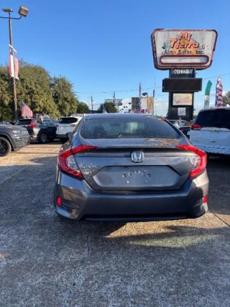 2018 Modern Steel Metallic /Black, cloth Honda Civic LX Sedan CVT (2HGFC2F56JH) with an 2.0L L4 DOHC 16V engine, Continuously Variable Transmission transmission, located at 7935 Gulf Freeway, Houston, 77017, (832) 266-1645, 29.684393, -95.275665 - Photo#5