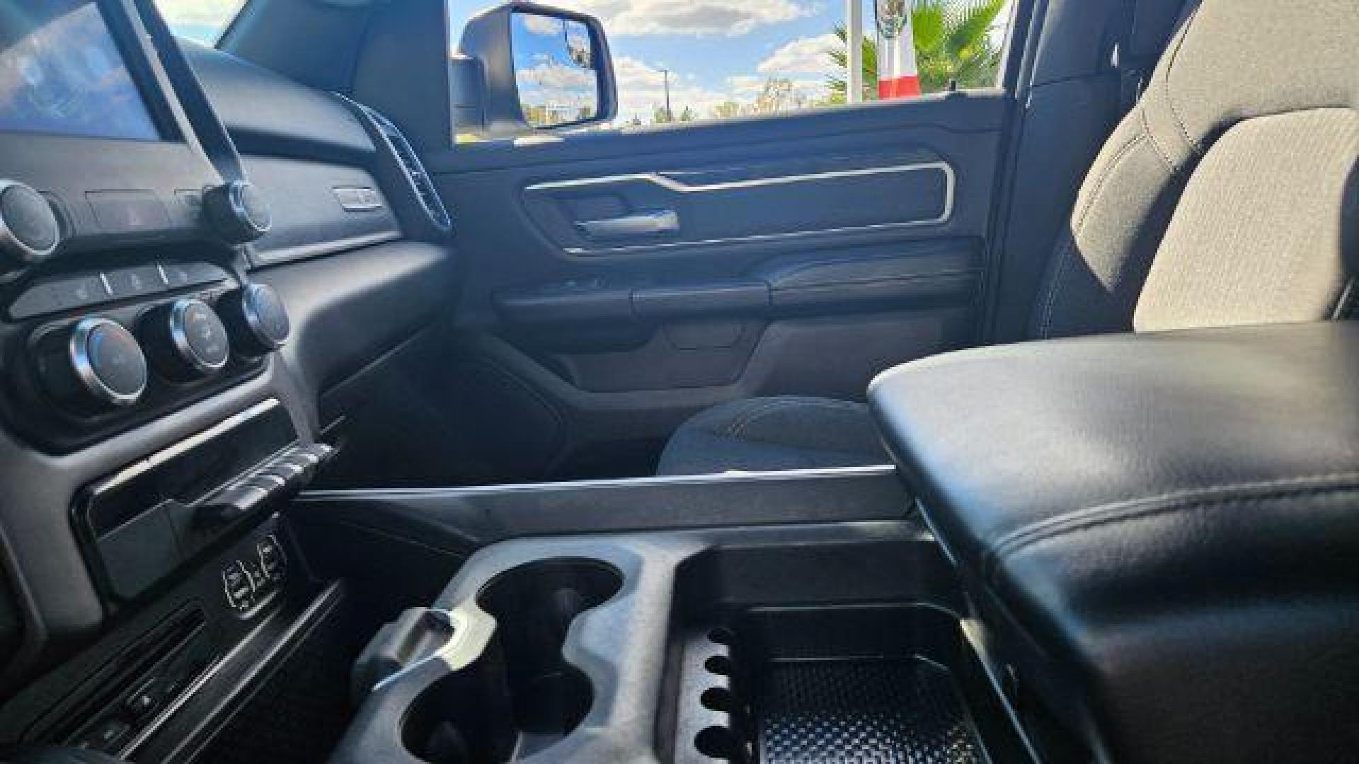 2019 Bright White Clearcoat /Black Ram 1500 Big Horn/Lone Star Crew Cab 4x2 5'7 Box (1C6RREFT0KN) , located at 4545 Spencer Hwy., Pasadena, 77504, (832) 266-1645, 29.666037, -95.173775 - Photo#11