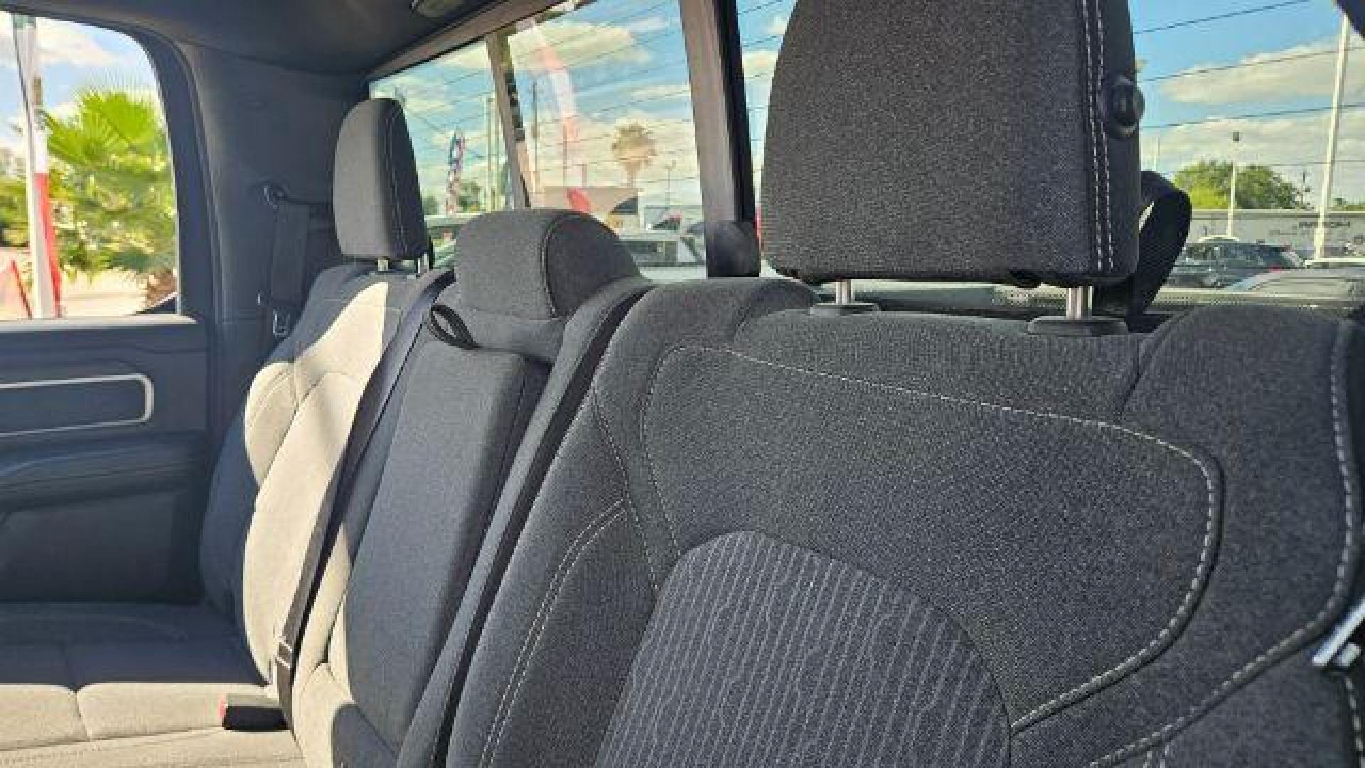 2019 Bright White Clearcoat /Black Ram 1500 Big Horn/Lone Star Crew Cab 4x2 5'7 Box (1C6RREFT0KN) , located at 4545 Spencer Hwy., Pasadena, 77504, (832) 266-1645, 29.666037, -95.173775 - Photo#16