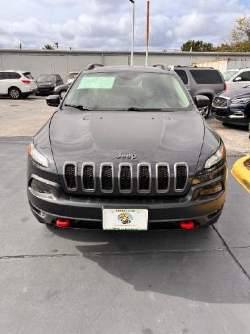 2017 Billet Silver Metallic Clearcoat /Black Jeep Cherokee Trailhawk 4x4 (1C4PJMBB3HW) , located at 4545 Spencer Hwy., Pasadena, 77504, (832) 266-1645, 29.666037, -95.173775 - Photo#0