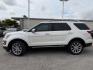 2017 White Platinum Metallic Tri-Coat /Medium Light Camel Ford Explorer Limited (1FM5K7F80HG) with an EcoBoost 2.3L I-4 gasoline direct injection engine, located at 4545 Spencer Hwy., Pasadena, 77504, (832) 266-1645, 29.666037, -95.173775 - Photo#1