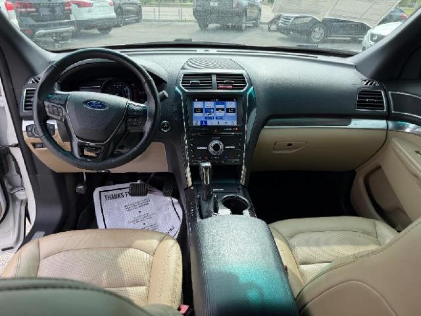 2017 White Platinum Metallic Tri-Coat /Medium Light Camel Ford Explorer Limited (1FM5K7F80HG) with an EcoBoost 2.3L I-4 gasoline direct injection engine, located at 4545 Spencer Hwy., Pasadena, 77504, (832) 266-1645, 29.666037, -95.173775 - Photo#6