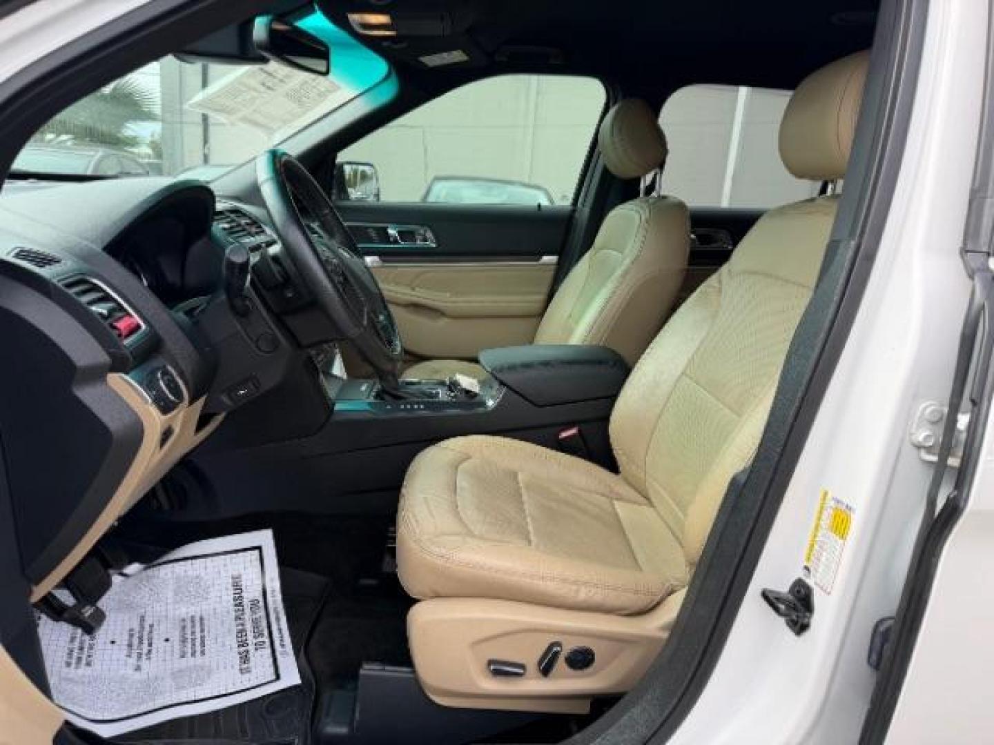 2017 White Platinum Metallic Tri-Coat /Medium Light Camel Ford Explorer Limited (1FM5K7F80HG) with an EcoBoost 2.3L I-4 gasoline direct injection engine, located at 4545 Spencer Hwy., Pasadena, 77504, (832) 266-1645, 29.666037, -95.173775 - Photo#10