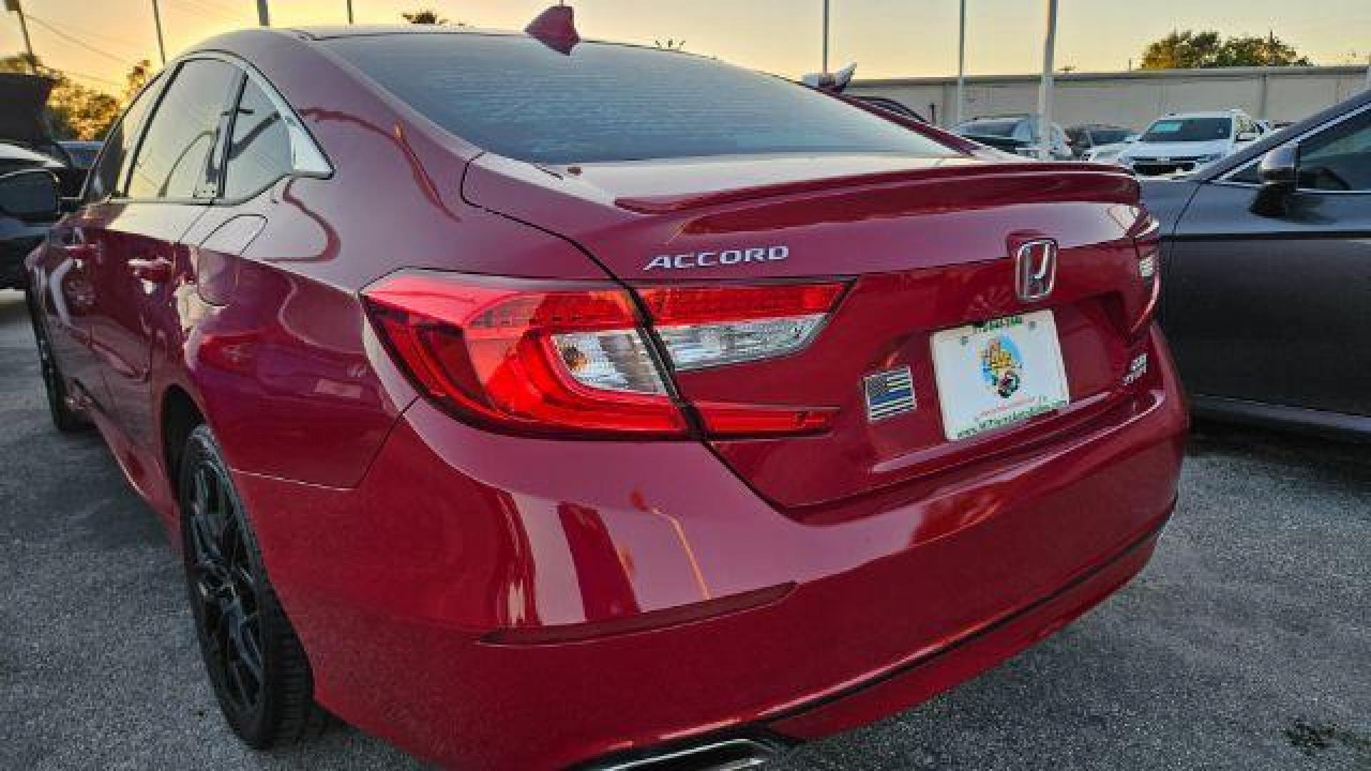 2019 San Marino Red /Black Honda Accord Sport 2.0T (1HGCV2F37KA) with an 2L I-4 gasoline direct injection engine, located at 4545 Spencer Hwy., Pasadena, 77504, (832) 266-1645, 29.666037, -95.173775 - Photo#4