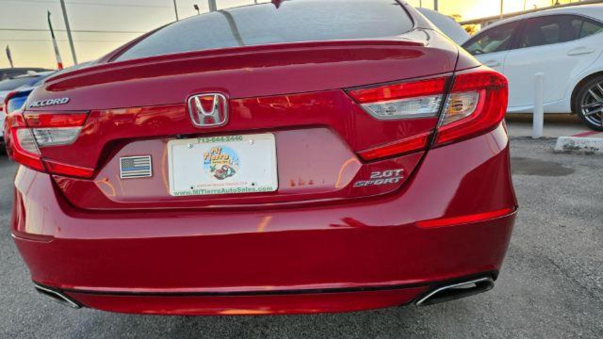 2019 San Marino Red /Black Honda Accord Sport 2.0T (1HGCV2F37KA) with an 2L I-4 gasoline direct injection engine, located at 4545 Spencer Hwy., Pasadena, 77504, (832) 266-1645, 29.666037, -95.173775 - Photo#6