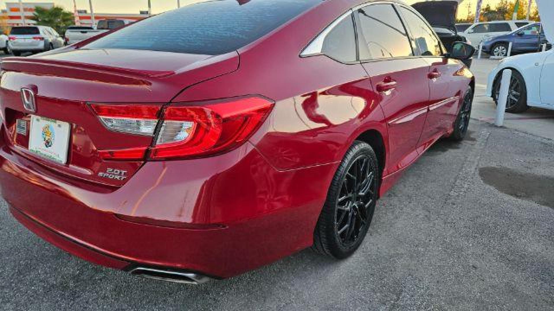2019 San Marino Red /Black Honda Accord Sport 2.0T (1HGCV2F37KA) with an 2L I-4 gasoline direct injection engine, located at 4545 Spencer Hwy., Pasadena, 77504, (832) 266-1645, 29.666037, -95.173775 - Photo#7