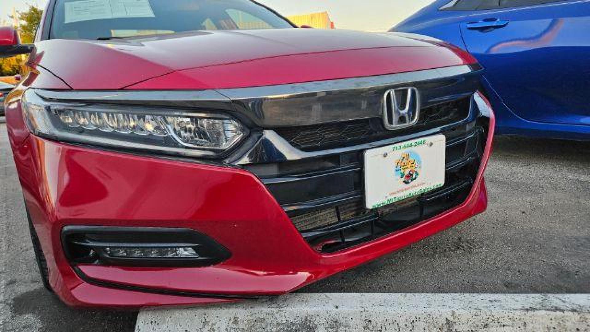 2019 San Marino Red /Black Honda Accord Sport 2.0T (1HGCV2F37KA) with an 2L I-4 gasoline direct injection engine, located at 4545 Spencer Hwy., Pasadena, 77504, (832) 266-1645, 29.666037, -95.173775 - Photo#10
