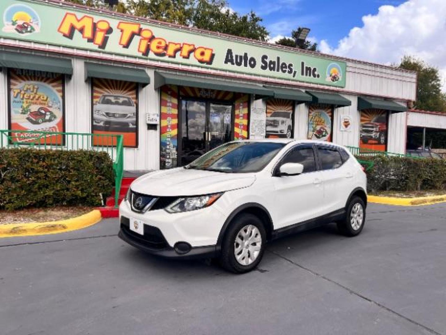 2019 Glacier White /Charcoal Nissan Rogue Sport S (JN1BJ1CP3KW) with an 2L I-4 gasoline direct injection engine, located at 4545 Spencer Hwy., Pasadena, 77504, (832) 266-1645, 29.666037, -95.173775 - Photo#0