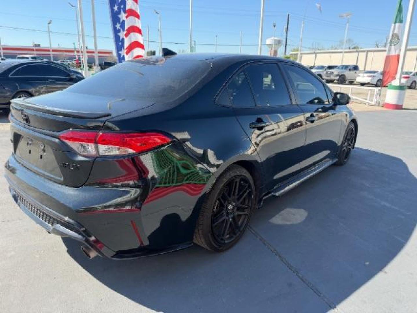 2022 Black Sand Pearl /Black Toyota Corolla SE Apex Edition (5YFS4MCE0NP) with an Dynamic Force 2L I-4 port/direct injection engine, located at 4545 Spencer Hwy., Pasadena, 77504, (832) 266-1645, 29.666037, -95.173775 - Photo#4