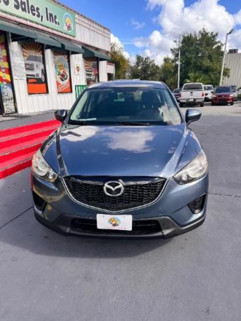 2014 Deep Crystal Blue Mica /Black Mazda CX-5 Sport (JM3KE2BE6E0) with an SKYACTIV-G 2L I-4 gasoline direct injection engine, located at 4545 Spencer Hwy., Pasadena, 77504, (832) 266-1645, 29.666037, -95.173775 - Photo#1