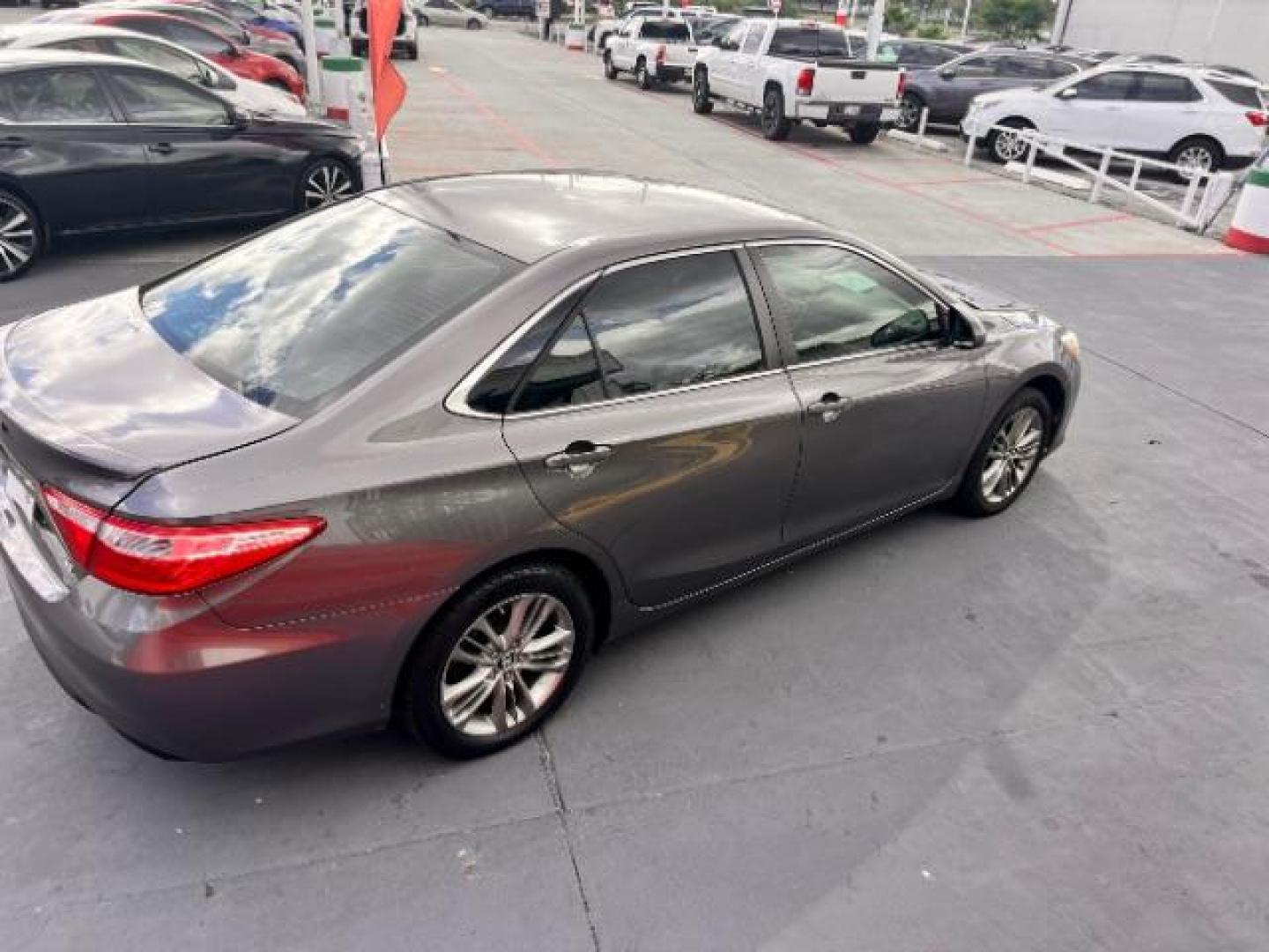 2017 Predawn Gray Mica /Ash/Black Toyota Camry SE (4T1BF1FK9HU) with an 2.5L I-4 DOHC engine, located at 4545 Spencer Hwy., Pasadena, 77504, (832) 266-1645, 29.666037, -95.173775 - Photo#3