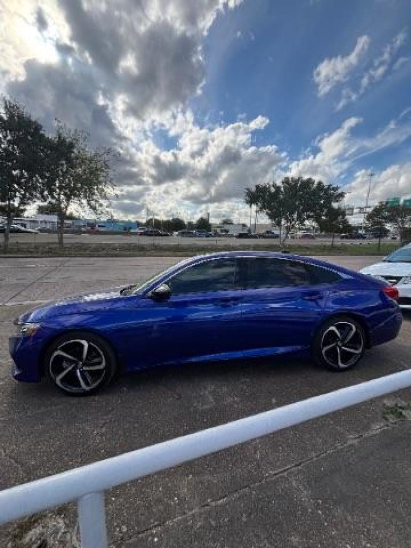 2022 Still Night Pearl /Black Honda Accord Sport (1HGCV1F39NA) with an 1.5L I-4 gasoline direct injection engine, located at 4545 Spencer Hwy., Pasadena, 77504, (832) 266-1645, 29.666037, -95.173775 - Photo#3