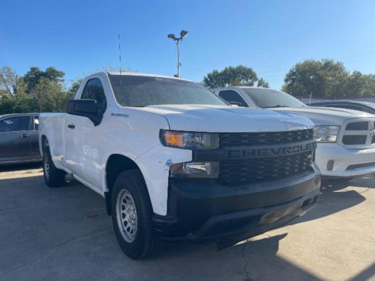 2020 Summit White /Jet Black Chevrolet Silverado 1500 2WD Regular Cab Long Bed WT (3GCNWAEF2LG) , located at 7935 Gulf Freeway, Houston, 77017, (832) 266-1645, 29.684393, -95.275665 - Photo#1