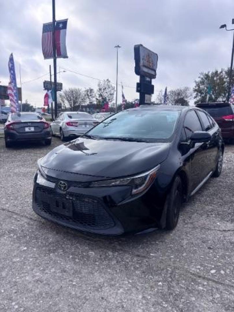 2020 Black Sand Pearl Toyota Corolla LE (5YFEPRAE9LP) with an 1.8L I-4 DOHC engine, located at 7935 Gulf Freeway, Houston, 77017, (832) 266-1645, 29.684393, -95.275665 - Photo#2