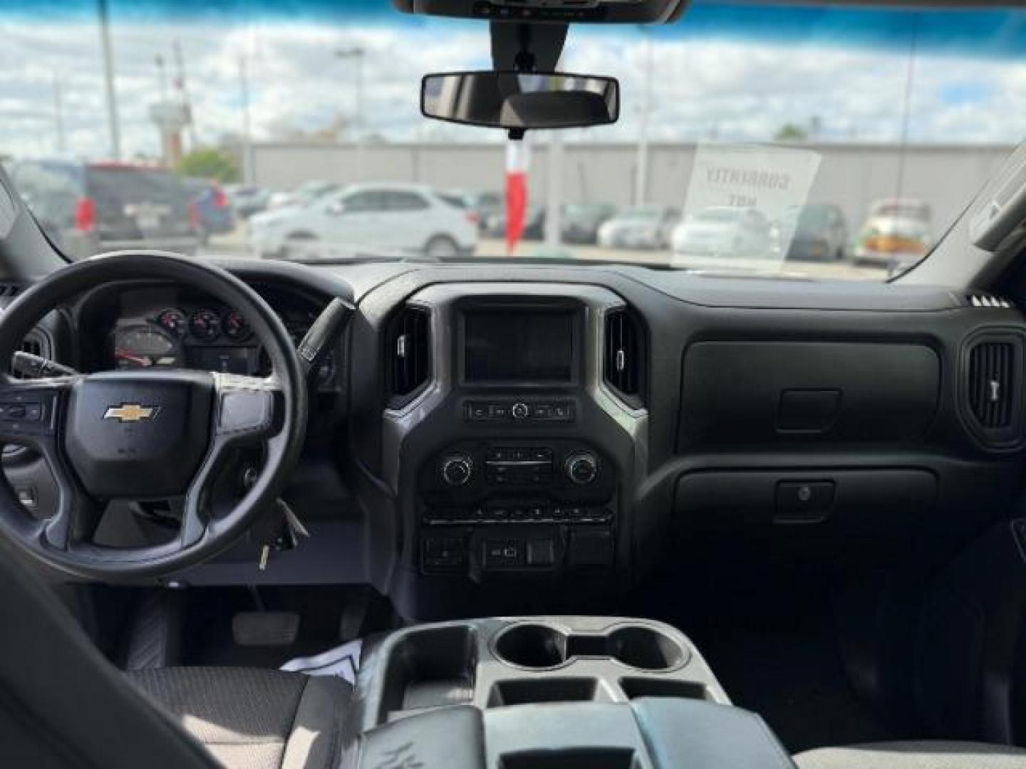 2021 Black /Jet Black Chevrolet Silverado 1500 2WD Double Cab Standard Bed Custom (1GCRWBEK1MZ) , located at 4545 Spencer Hwy., Pasadena, 77504, (832) 266-1645, 29.666037, -95.173775 - Photo#9
