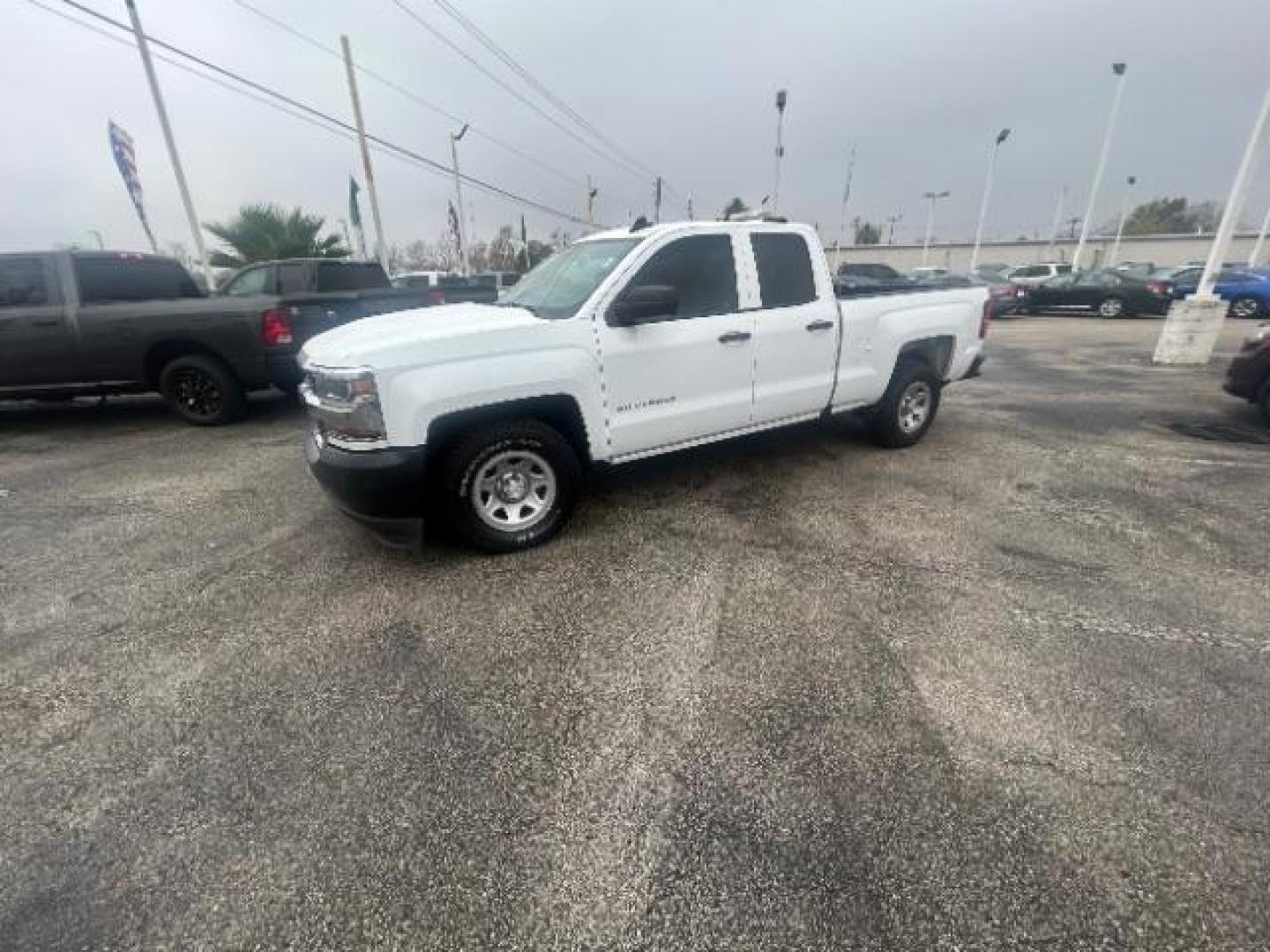 2019 Summit White /Dark Ash/Jet Black Chevrolet Silverado 1500 LD WT (2GCRCNEC4K1) with an EcoTec3 5.3L V-8 gasoline direct injection engine, located at 4545 Spencer Hwy., Pasadena, 77504, (832) 266-1645, 29.666037, -95.173775 - Photo#1