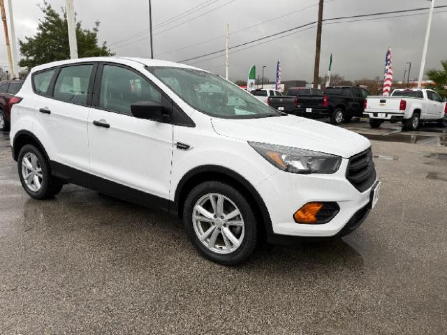 2019 Oxford White /Chromite Gray/Charcoal Black Ford Escape S (1FMCU0F70KU) with an Duratec 2.5L I-4 DOHC engine, located at 4545 Spencer Hwy., Pasadena, 77504, (832) 266-1645, 29.666037, -95.173775 - Photo#2